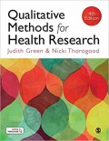 Qualitative Methods for Health Research