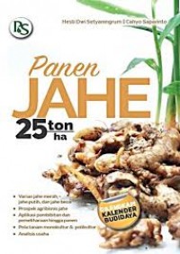 Panen Jahe 25 ton/ha