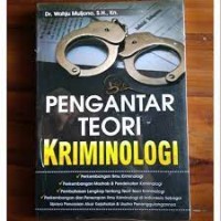 Pengantar Teori Kriminologi