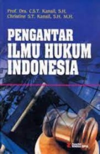 Pengantar ilmu hukum Indonesia