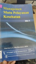 Manajemen Mutu Pelayanan Kesehatan