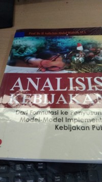 Analisis Kebijakan