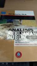 Analisis Kebijakan Publik